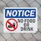 Signmission No Food Or Drink, 10 in W x Rectangle, Plastic OS-2PACK-NS-P-710-L-14607 - alternate 2